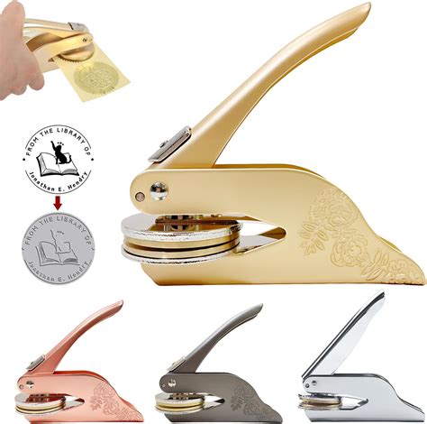 Book Embosser Personalized, Custom Embosser Stamp with Your Name or ...