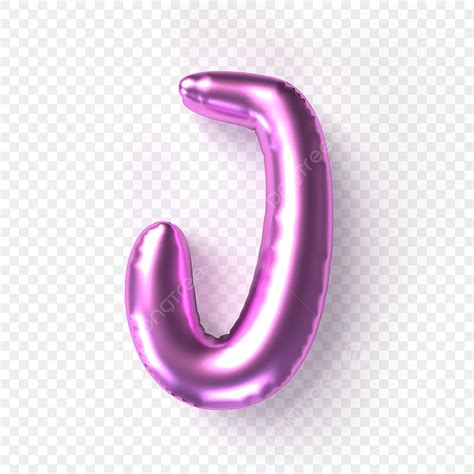 Purple Letter J