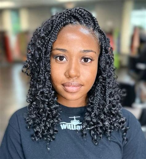 Image result for Shoulder-Length Box Braids