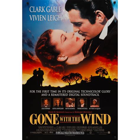 GONE WITH THE WIND U.S. Movie Poster - 27x40 in. - 1939/R1990
