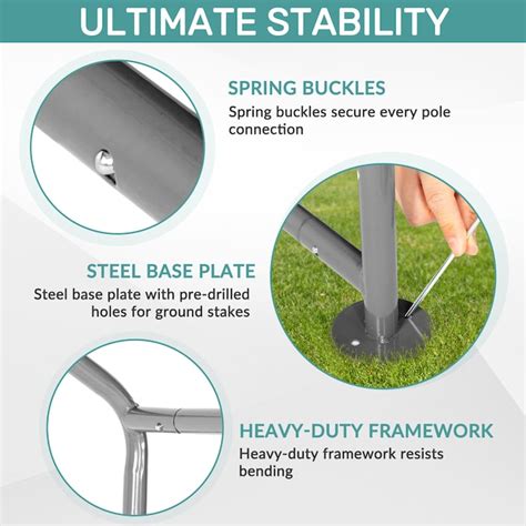 Winado 8-ft x 8-ft Canopy Storage Shelter in the Canopy Storage ...