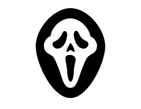 Ghostface Pumpkin Stencil
