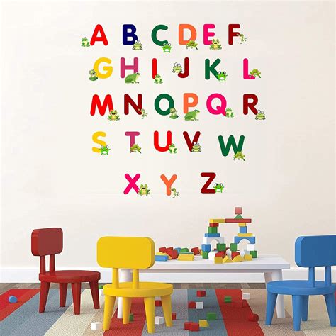 Buy woopme Vinyl ABCD Alphabets with Frogs Multicolour Learning ...