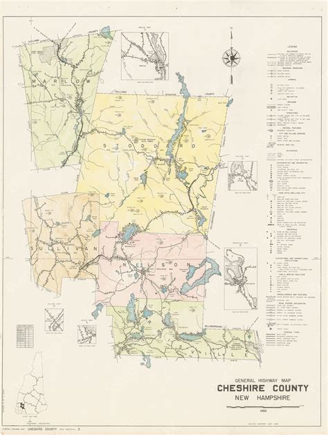 Cheshire County, New Hampshire 1960: 02 of 05 – WardMaps LLC