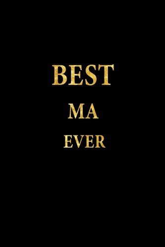 Buy Best Ma Ever: Lined Notebook, Gold Letters Cover, Diary, Journal, 6 ...