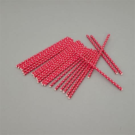 Buy Bakers Pride Polka-Dot Print Paper Straws - Set of 25 from Home ...