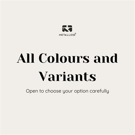 All Colours & Variants – Metalloid card