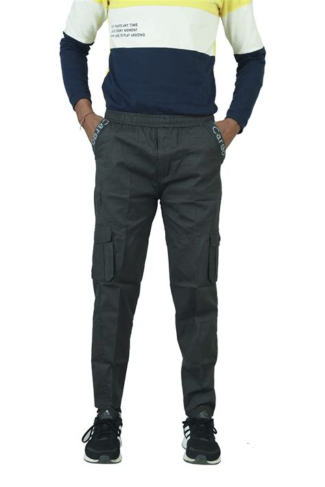Buy Hy Featch Cotton Cargo Track Pant for Men, Men's Regular Fit Track ...