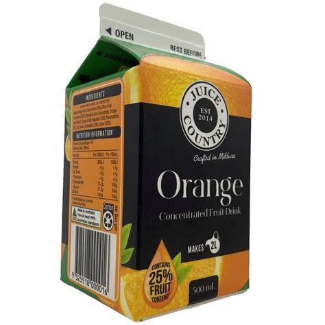 Juice Country Orange Concentrate 500ml | Woolworths