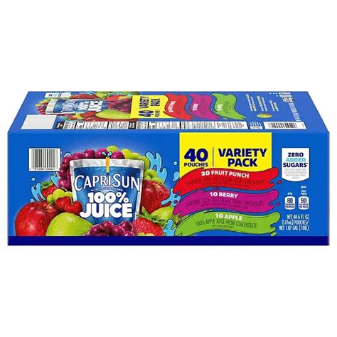 Capri Sun Fruit Punch Flavored Juice Drink,10 Ct Box,6 Fl Oz Pouches ...