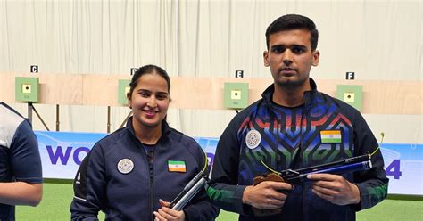 ISSF World Cup Cairo: Rhythm Sangwan and Ujjwal win gold in 10m air ...