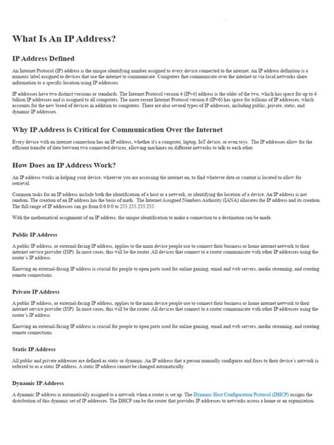 Image result for Define IP Address