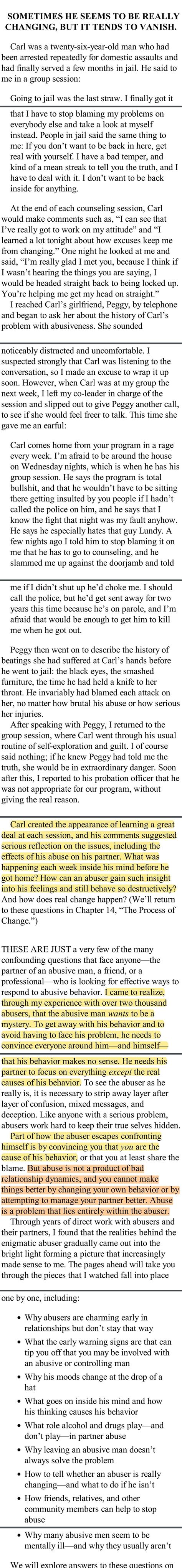 A case described in the book "Why Does He Do That?" : r/abusiverelationships