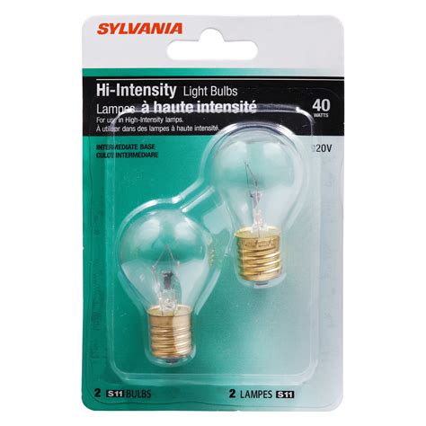 Sylvania S11 40-Watt Clear Hi-Intensity Light Bulbs - Shop Light bulbs ...