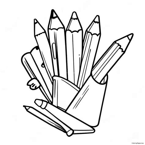 Pencil Coloring Page For Kids (30393-24339)
