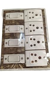 (Pack of 3) 4 Button and 4 Switch Fitting Board… : Amazon.in: Home ...