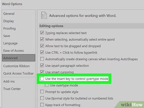 Image result for Turn Off Text Overwrite