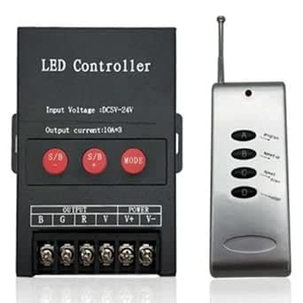 MORZ;Powerful 360W RGB LED Strip Light Controller with IR Remote ...