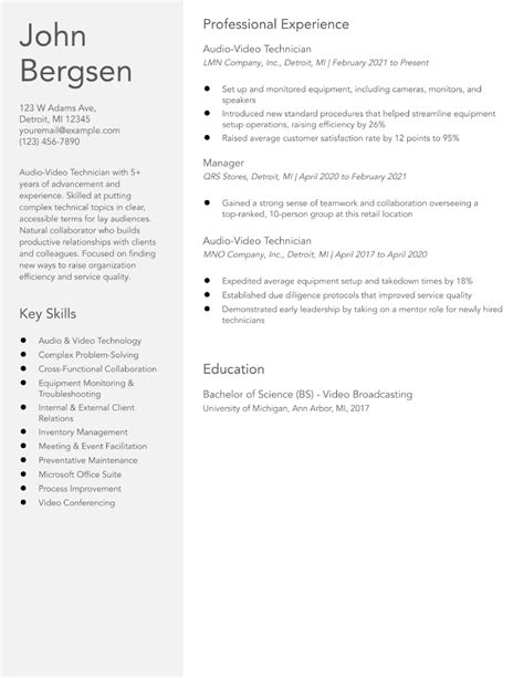 Audio Visual Technician