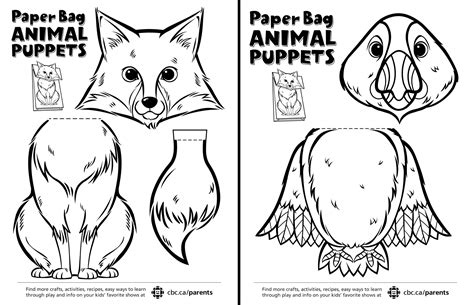 Printable Puppets For Paper Bags - Printable Word Searches