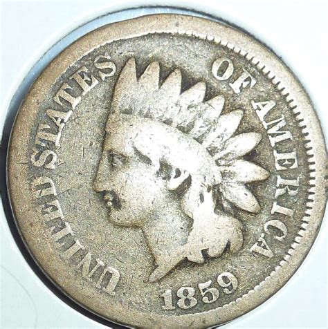 1859 Indian Cent Grades VERY GOOD ( 177-7 ) - For Sale, Buy Now Online ...