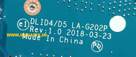 DLI4D/D5 LA-G202P REV 1.0 BIOS - SCHEMATIC - BOARDVIEW - Indiafix