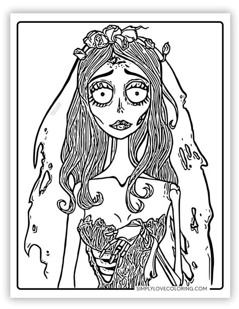 Image result for Corpse Bride Coloring Printable Pages