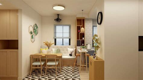 日式简约小户型紧凑客厅装修效果图-房天下装修效果图