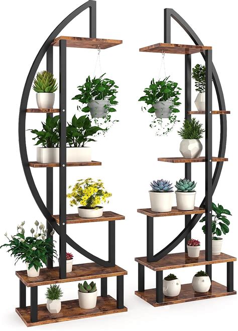 FRIZIONE 6 Tier Tall Metal Plant Stand for Indoor and Outdoor India | Ubuy