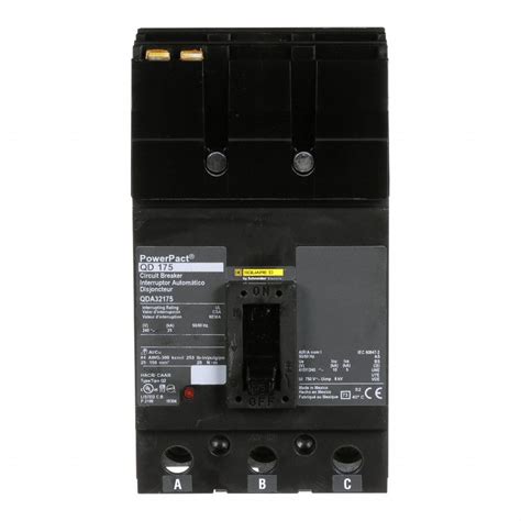 175 A Amps, 25kA at 240V AC, Molded Case Circuit Breaker - 2GPJ6 ...