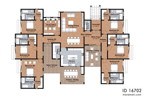 6 Bedrooms Floor Plans Modern House Modern House Plan 6 Bedrms, 5