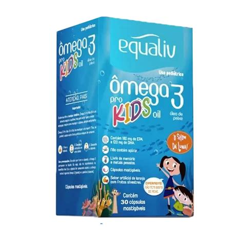 ÔMEGA 3 PRO KIDS OIL EQUALIV 30 CáPSULAS MáSTIGAVEIS | Droga Raia
