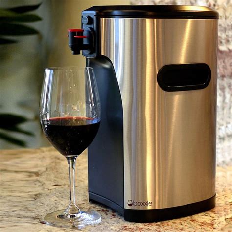 Boxxle: Stainless Steel Classy Boxed Wine Dispenser