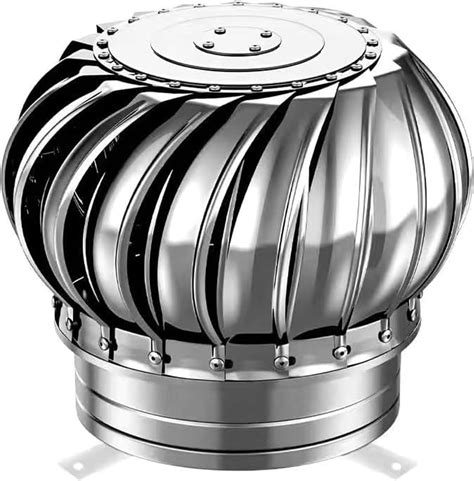 Amazon.com: Roof Wind,Stainless Steel Turbine Ventilator Vents Exhaust ...