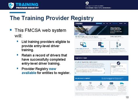 MINIMUM TRAINING REQUIREMENTS FOR EntryLevel Commercial Motor Vehicle