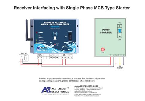 Wireless Automatic Water Level Controller - Single Phase