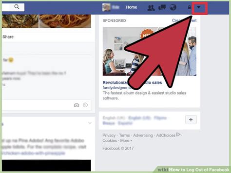 Image result for How to Log Out of Facebook On Computer