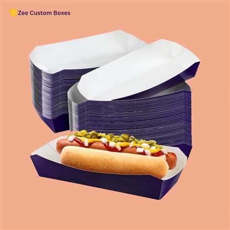 Custom Cardboard Hot Dog Trays, Wholesale | ZEE Custom Boxes UK