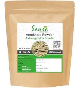 Buy Saara HERBAL FRESH Amukkara Powder, 70g, Indian Ginseng, Amukkara ...