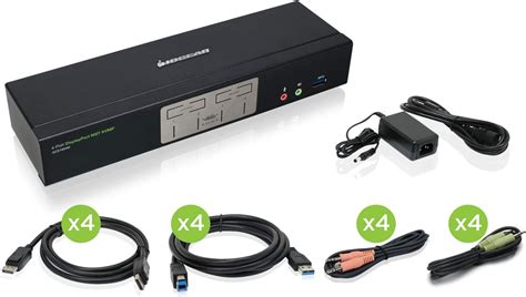 IOGEAR 4-Port Cinema 4K DisplayPort KVMP Switch with India | Ubuy