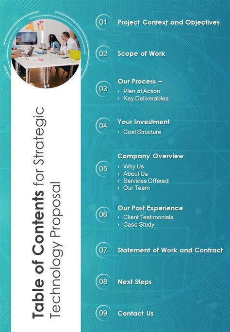 Image result for Sample of Reach Proposal with Table of Contents