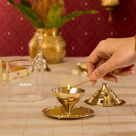 Borosil Akhand Diya, Brass Small at Best Price Online in India ...