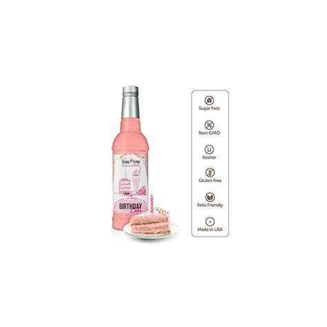 Jordan's Skinny Syrups Sugar Free Birthday Cake Syrup - Gluten Free ...
