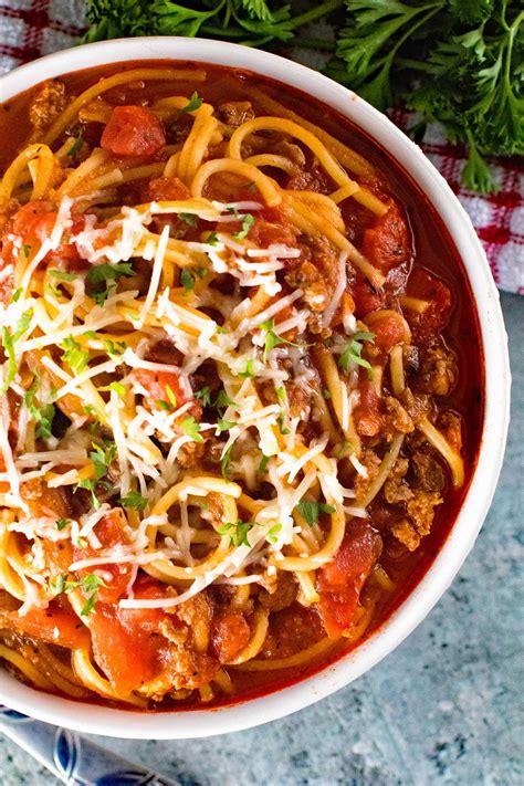 {Instant Pot} Pressure Cooker Spaghetti - Julie's Eats & Treats