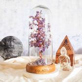 Amethyst Crystal Tree With Glass Jar - Ideal for Gifting