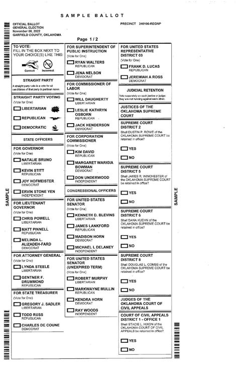 Texas Ballot Nov 4 2025 Printable