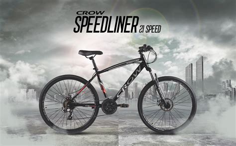 Buy CROW - SPEEDLINER | 700 * 35C Hybrid | 21 Speed Shimano Powered ...