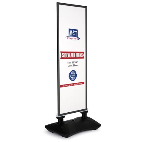 M&T Displays 22x60 Inch Outdoor Pavement Sign Holder with India | Ubuy