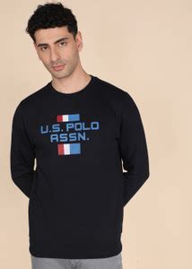 U.S. POLO ASSN. Full Sleeve Solid Men Sweatshirt - Buy U.S. POLO ASSN ...