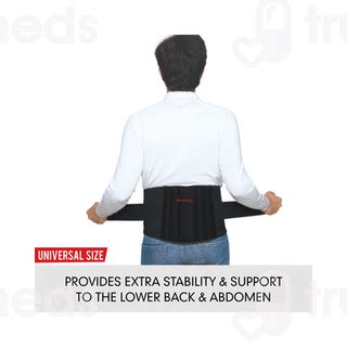 Dr Ortho Lumbo Sacral Support Universal Black Belt 1 - Uses, Side ...